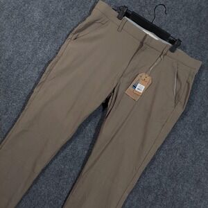 Tailor Vintage Pants Mens 38x32 Mushroom Canaan Slim Fit Performance Tech Pant